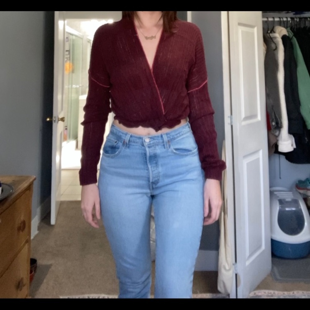 Free People small sweater in purple
